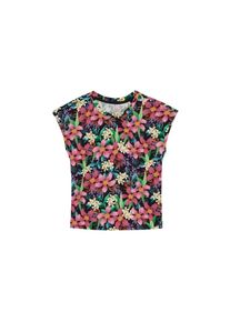 WE Fashion Koszulka dla dziewczynek zielony / fioletowy / pastelowa czerwień / czarny Rozmiar 110-116