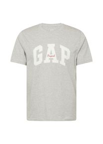 GAP Koszulka 'ORIGINAL' dla mężczyzn jasnoszary / biały Rozmiar S