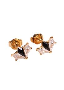 Fiora Stud Earrings Black