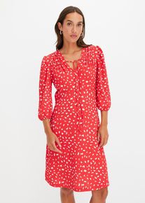 Abito di jersey svasato, Rosso, Taglia 42/44 (S), bonprix