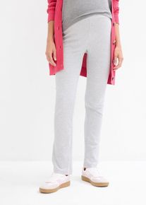 Pantaloni prémaman 2 in 1 in jersey pratici e funzionali anche dopo il parto straight, Grigio, Taglia 42/44 (S), bonprix