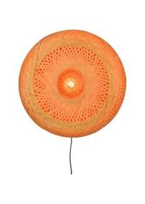 Good & Mojo Wandleuchte , Naturfarben , Naturmaterialien , rund , 60x60x15 cm , LED-Leuchtmittel austauschbar , Lampen & Leuchten, Innenbeleuchtung, Spots & Strahler, Wandstrahler
