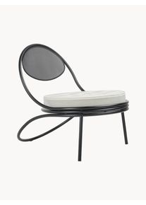 Gubi Fotel ogrodowy Copacabana Czarny Metal S 64 x G 87 cm