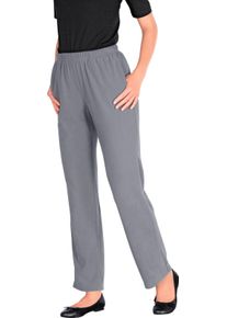 Dames Fleecebroek van microfleece lichtgrijs Maat 50
