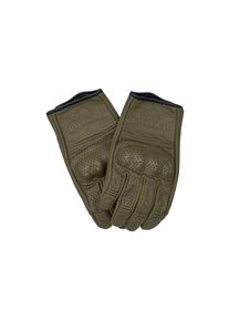 Rokker Tucson perforierte Motorradhandschuhe Herren (olive)