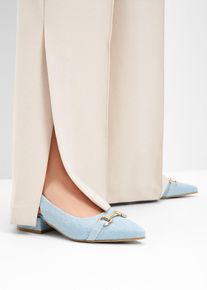 bonprix Femei Pantofi sling pumps cu călcâi liber și toc, albastru, 37