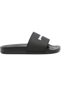 Palm Angels Mules & Slides, Dames Essential Logo Slider Zwart en noir, 41 (EU)