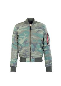 Alpha Industries Heren Tussenjas 'MA-1 VF 59 Reflective Camo 65' groen S