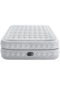Defekt Bastler Intex Deluxe Supreme Air-Flow Queen Luftbett Luftmatratze Gästebett 2-Personen 203x152x51cm grau