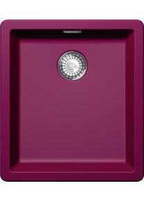 Schock Greenwich N-100S-U Granitspüle mit Ablauffernbedienung, Cristadur, Becken mittig, berry (GREN100SUBRY)