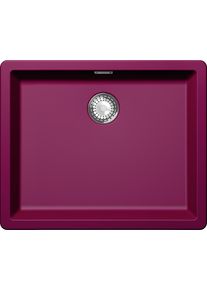 Schock Greenwich N-100L-U Granitspüle mit Ablauffernbedienung, Cristadur, Becken mittig, Berry (GREN100LUBRY)