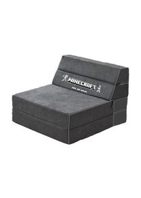 Roba Minecraft Gaming Sofa - 119x80x80cm - grau - Polyester / Schaumstoff