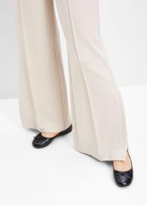 Ballerinas mit Schleife, schwarz, Größe 35, Vegan, bonprix