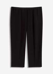 elastische 3/4-Hose, schwarz, Größe 38, bonprix