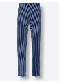 Heren Pyjama's in bordeaux + donkerblauw ,maat 44/46, Witt, 100% Katoen