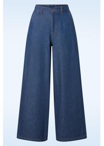 Surkana Zuri Wide Leg Jeans in Mittelblau