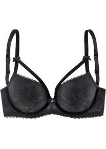 Petite Fleur Gold Damen Schalen-BH in schwarz ,Größe 85B, Witt, 85% Polyamid, 15% Elasthan