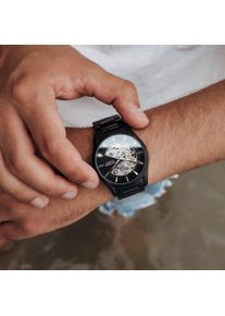 Holzkern; Wood Watch Woodleigh (Maple/Black), Men, Natural wood