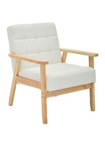 P & B Sessel , Weiß , Textil , Kiefer , vollmassiv , 64x77.5x67 cm , Wohnzimmer, Sessel, Sonstige Sessel