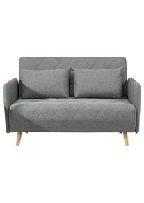 Livetastic Schlafsofa , Grau , Textil , Eiche , massiv , Füllung: Baumwollfüllung , 132x81x90 cm , Liegefunktion, Rückenfutter , Wohnzimmer, Sofas &
