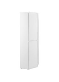 Xora Eckschrank , Weiß , Holzwerkstoff , 5 Fächer , 60x210x60 cm , Beimöbel erhältlich , Schlafzimmer, Kleiderschränke, Eckschränke