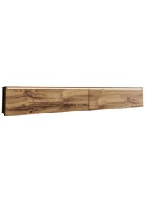 P & B Lowboard , Eiche Wotan , Holzwerkstoff , kaltweiß , 180x30x33 cm , Fsc, Made in EU , stehend, hängend, Beleuchtung, in verschiedenen Holzdekoren