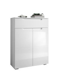 Xora Schuhschrank, Wei&szlig;, Holzwerkstoff, 1 F&auml;cher, 1 Schublade(n) Schubladen, 70x101x40 cm, Beim&ouml;bel erh&auml;ltlich, Garderobe, Schuhaufbewahrung, Schuhschr&auml;nke