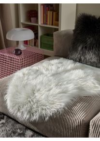 benuta Pop Tapis shaggy à poils longs lavable Nanuk Blanc 60x90 cm - Tapis descente de lit