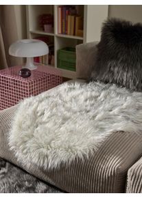benuta Pop Tapis shaggy à poils longs lavable Nanuk Noir & Blanc 60x90 cm - Tapis descente de lit