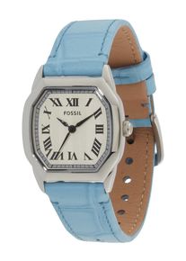 Fossil Analoguhr 'Harlow' Damen hellblau / silber / weiß Größe One Size