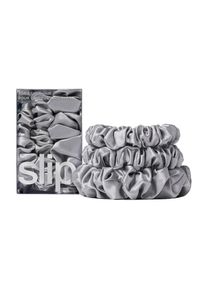 Slip - coleteros surtidos de seda pura vuelta a lo básico Slip - cobrizo Gomas para cabello 1 pieces Plata unisex