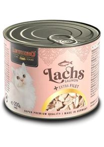 Leonardo Nassfutter mit Lachs, 6x200g