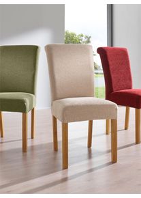 unisex Hoezenserie in zand ,maat 1 - Stoelhoes, WITT, 45% Polyacryl, 35% Polyester, 14% Katoen, 6% Elastan