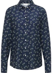 Eterna Bluse Damen navy / apfel / weiß Größe S