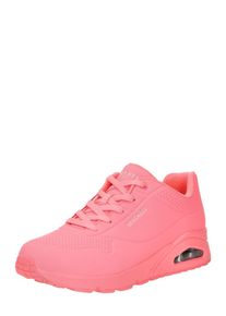 Skechers Dames Sneakers laag 'Uno Stand On Air' zalm roze / zilver 35