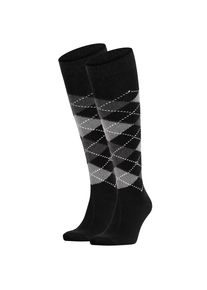 Burlington Kniestrümpfe Herren grau / schwarz / weiß Größe 40/46