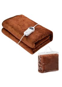 Monzana Elektrische Onderdeken Bruin Polyester 180x130cm