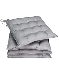 Detex Zitkussens Cozy set van 4 Grijs 41x37x5cm