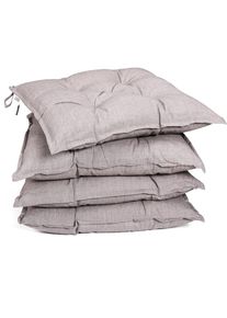 Detex Zitkussen Set van 4 Cream Mottled 40x40x8cm