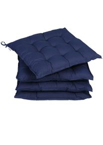 Detex Zitkussens Cozy set van 4 Blauw 41x37x5cm