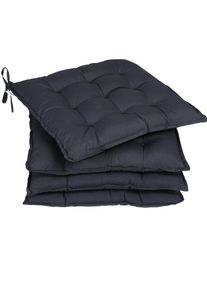 Detex Zitkussens Cozy set van 4 Antraciet 41x37x5cm