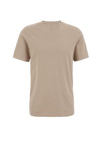 WE Fashion Män T-shirt mörkbeige Storlek XXXL