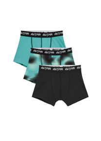 WE Fashion Cueca em verde, preto Tamanho 146/152 Estampado com logo