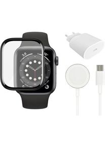 Caricatore rapido (20W), cavo (Magnetico) & pellicola protettiva | Apple Watch 8/7 | 45 mm