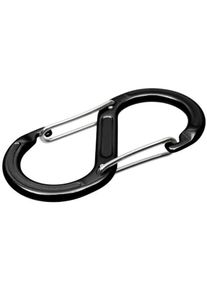 Origin Outdoors Zubehörkarabiner, S-Form, 2 Stück, schwarz