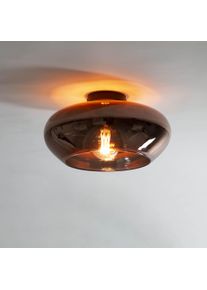 hofstein Iralo Plafondlamp Antraciet, 1-licht