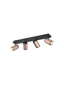 Trio Gillan Deckenspot Braun, 4-flammig
