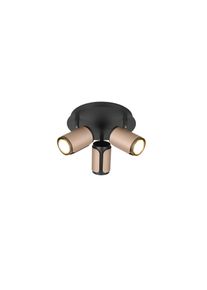 Trio Gillan Deckenspot Braun, 3-flammig