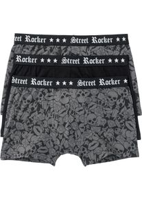 Boxershorts (3-pack) - svart - storlek 8 (XXL) - bonprix