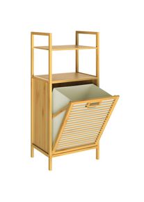 Casaria Badkamerkast met Wasmand Bamboe 43L
